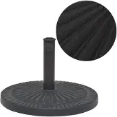 vidaXL Parasolvoet rond 14 kg hars zwart