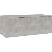 vidaXL Tv-meubel 80x34x30 cm bewerkt hout betongrijs