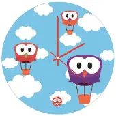 E-my Sky - Wandklok - Glas - u00c3u02dc35 cm - Multi