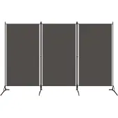 vidaXL Kamerscherm met 3 panelen 260x180 cm antraciet