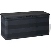 vidaXL Tuinopslag, zwart, 117x45x56 cm