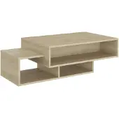 vidaXL Salontafel 105x55x32 cm bewerkt hout sonoma eikenkleurig
