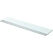 vidaXL Schappen 2 st 80x15 cm glas transparant