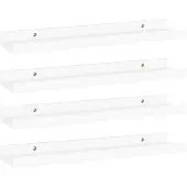 vidaXL Wandschappen 4 st 40x9x3 cm wit