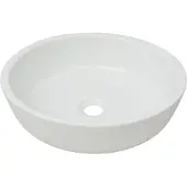 vidaXL Wastafel rond wit 42x12 cm keramiek