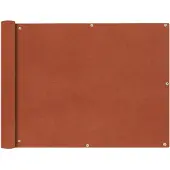 vidaXL Balkonscherm Oxford textiel 90x400 cm terracotta