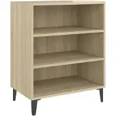 vidaXL Dressoir 57x35x70 cm bewerkt hout sonoma eikenkleurig