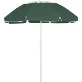 vidaXL Strandparasol 300 cm groen