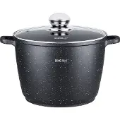 KINGHOFF 1598 - Hoge Braadpan - met Aromaknop - 24 cm - 6.2 liter