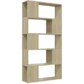 vidaXL Boekenkast/kamerscherm 80x24x155 cm bewerkt hout sonoma eiken