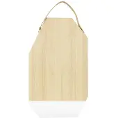 Enjoy2Cook Snijplank Dippo - Rubberhout Met Leer - Wit - Tak Design