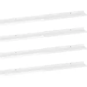 vidaXL Wandschappen 4 st 100x9x3 cm hoogglans wit