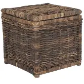 Sweet living Bruine Rotan Opbergmand Luc - 30x30xh30 Cm
