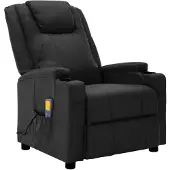 vidaXL Massagestoel kunstleer zwart