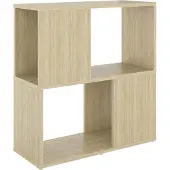 vidaXL Boekenkast 60x24x63 cm bewerkt hout sonoma eikenkleurig