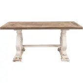 Clayre & Eef Eettafel, 180x90x82 cm, bruin hout