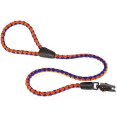 Blokker Ferplast Hondenlijn Twist Matic-g 110 Cm Nylon Blauw/oranje