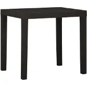 vidaXL Tuintafel 79x65x72 cm kunststof antracietkleurig