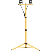 vidaXL Spotlight met statief LED 2x10 W warmwit