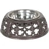 Clayre & Eef Bruine Dieren voerbak Ø 21*7 cm 6Y3219