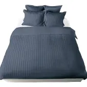 De Witte Lietaer Dekbedovertrek Zygo Indigo Satijn-200 x 200 / 220 cm | 2-Persoons