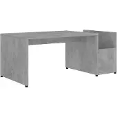 vidaXL Salontafel 90x45x35 cm bewerkt hout betongrijs