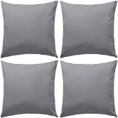 vidaXL Buitenkussens 45x45 cm grijs 4 st