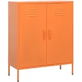 vidaXL - Opbergkast - 80x35x101,5 - cm - staal - oranje