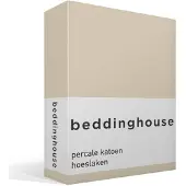 Beddinghouse - Percale katoen - Hoeslaken - 140x200 cm - Naturel