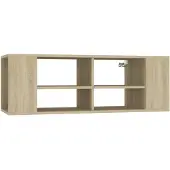 vidaXL Tv-wandmeubel 102x35x35 cm bewerkt hout sonoma eikenkleurig