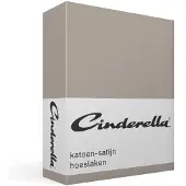 Cinderella - Sundays - Hoeslaken - 100% Katoen-Satijn - 2 Persoons - 140x200 cm - Tot 25 cm matrashoogte - Taupe