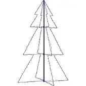 vidaXL Kegelkerstboom 200 LED's binnen en buiten 98x150 cm