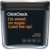 Mbs ClickClack vershoudbox Pantry Cube 1,4 L polycarbonaat zilver