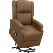 vidaXL Sta-op-massagestoel stof bruin