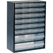 Raaco Metalen Ladekast - 28 lades - 150 x 306 x 417 mm - Donkerblauw