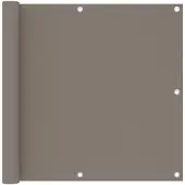 vidaXL Balkonscherm 90x300 cm oxford stof taupe