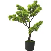 vidaXL Kunstplant met pot pinus bonsai 60 cm groen
