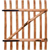 vidaXL Poort enkel 100x120 cm geïmpregneerd hazelaarhout