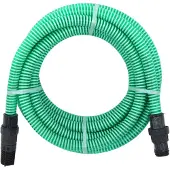 vidaXL Zuigslang met PVC koppelingen 1,1'' 10 m PVC groen