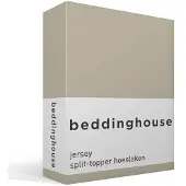 Beddinghouse Split Topper Hoeslaken Zand (Jersey)-180 x 200/220 cm