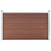 vidaXL Schutting 180x105 cm HKC bruin