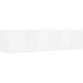 vidaXL Cd-wandschap 75x18x18 cm bewerkt hout wit