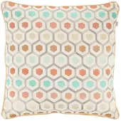 Dutch decor - HUIK - Sierkussen 45x45 cm - geborduurd patroon - 100% katoen - multicolor
