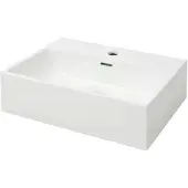 vidaXL Wastafel met kraangat wit 51,5x38,5x15 cm keramiek