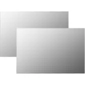 vidaXL Wandspiegels 2 st rechthoekig 60x40 cm glas