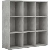 vidaXL Boekenkast 98x29x97,5 cm bewerkt hout betongrijs