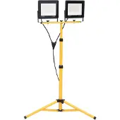 vidaXL Spotlight met statief LED 2x100 W warmwit