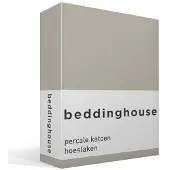 Beddinghouse Hoeslaken Sand (Percal)-140 x 200 cm