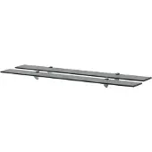 vidaXL Schappen zwevend 2 st 100x10 cm 8 mm glas