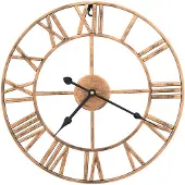 vidaXL Wandklok 40 cm metaal goudkleurig